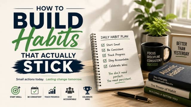 How to Build Habits That Actually Stick: The Science-Backed Guide