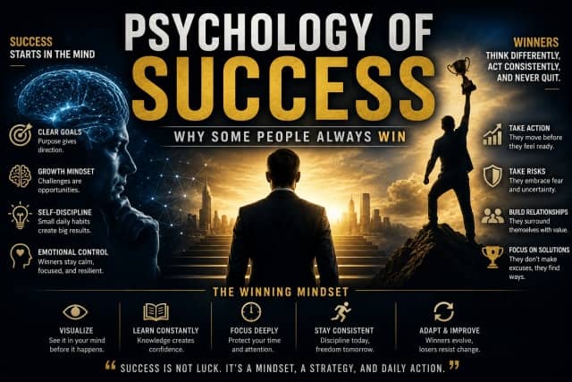 The Psychology of Success — Why Some People Always Win in Life and How You Can Too