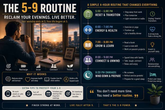 The 5-9 Method: How to Reclaim Your Evenings After a 9-5 Job