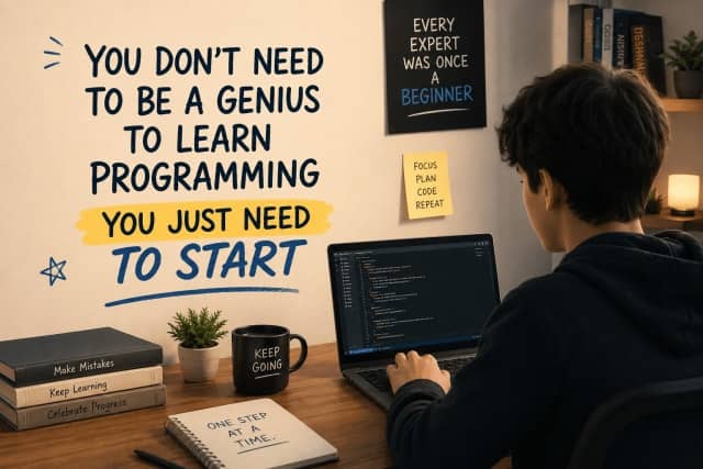 You Don't Need to Be a Genius to Learn Programming — You Just Need to Start