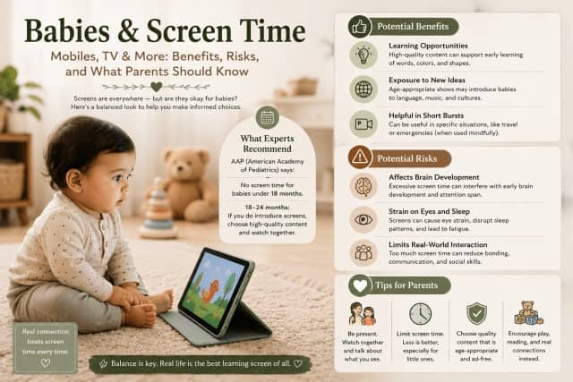 Screen Time and Babies: Why Keeping Infants Away From Mobiles and TV Matters (Benefits, Risks, and Practical Tips)