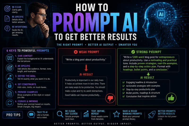 How to Prompt AI the Right Way: A Practical Guide to Better Results