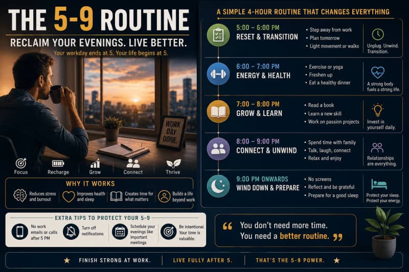 The 5-9 Method: How to Reclaim Your Evenings After a 9-5 Job